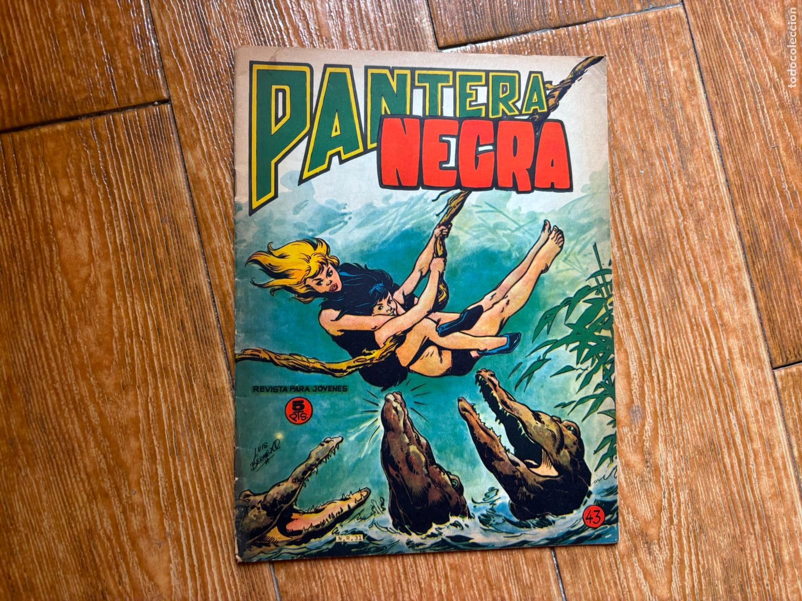 Tebeos: PANTERA NEGRA REVISTA N&ordm; 43 EDITORIAL MAGA