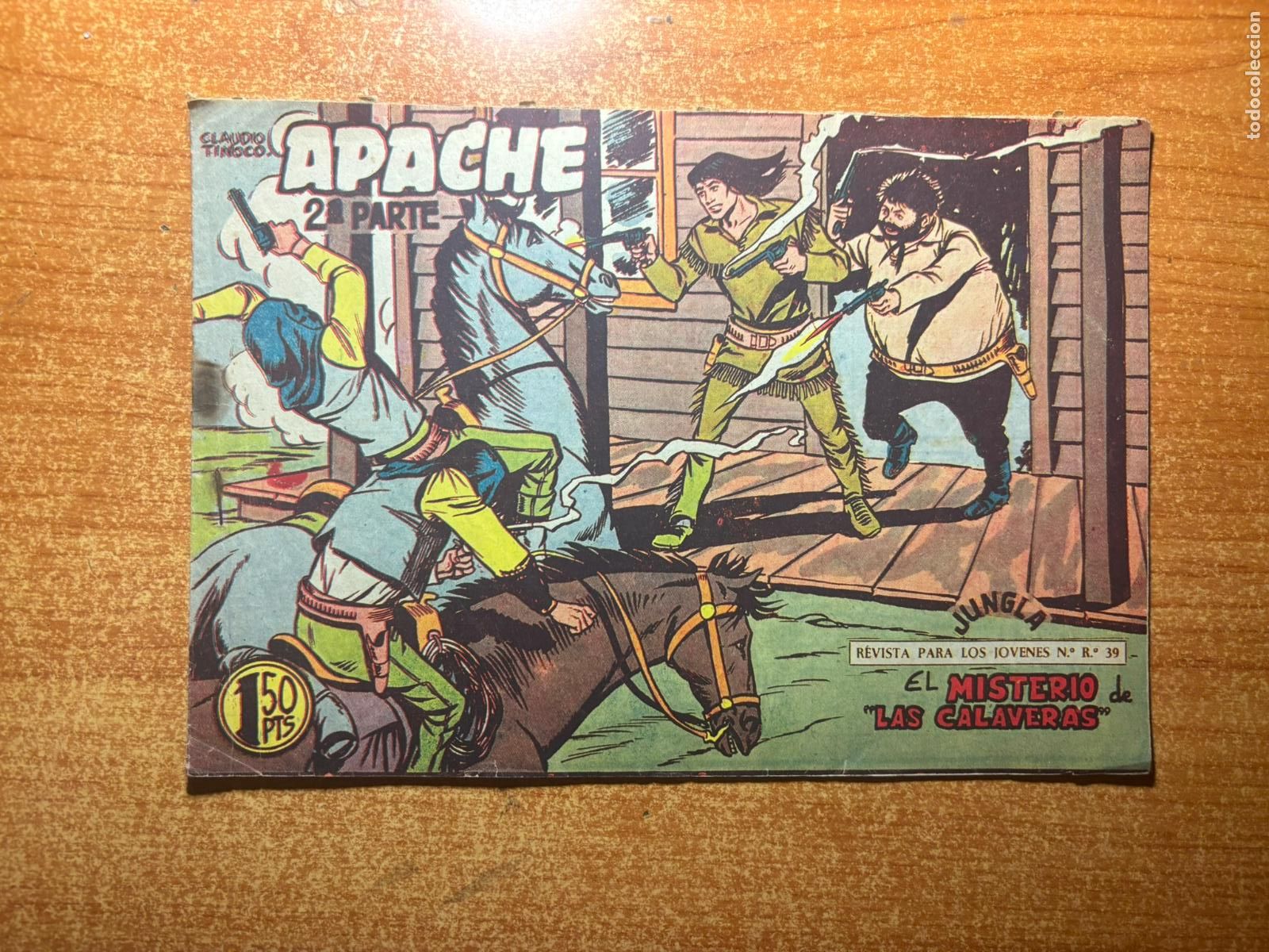 Tebeos: APACHE 2&ordf; PARTE N&ordm; 58 EDITORIAL MAGA 1960 ORIGINAL - Foto 1