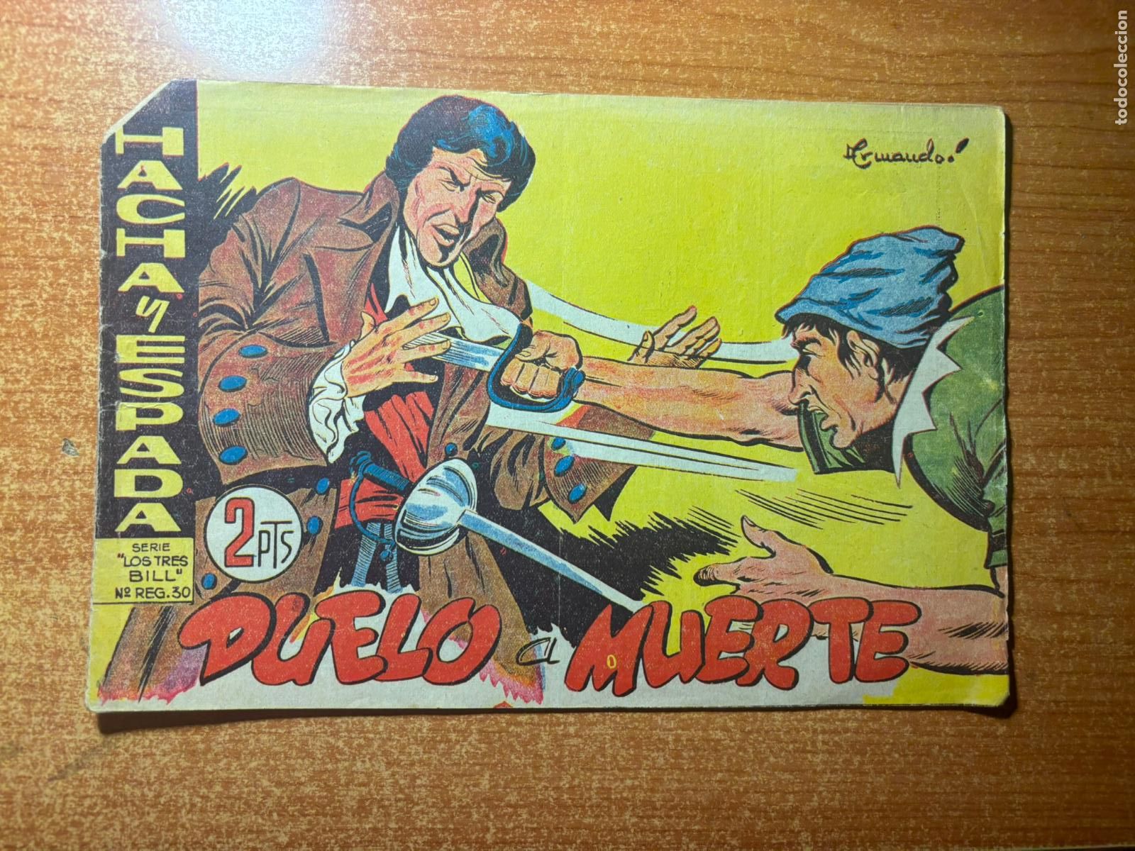 Tebeos: HACHA Y ESPADA N&ordm; 38 EDITORIAL MAGA ORIGINAL