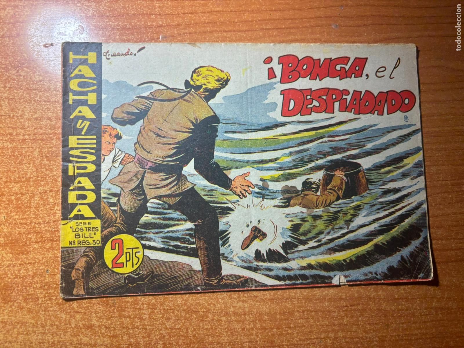 Tebeos: HACHA Y ESPADA N&ordm; 33 EDITORIAL MAGA ORIGINAL - Foto 1