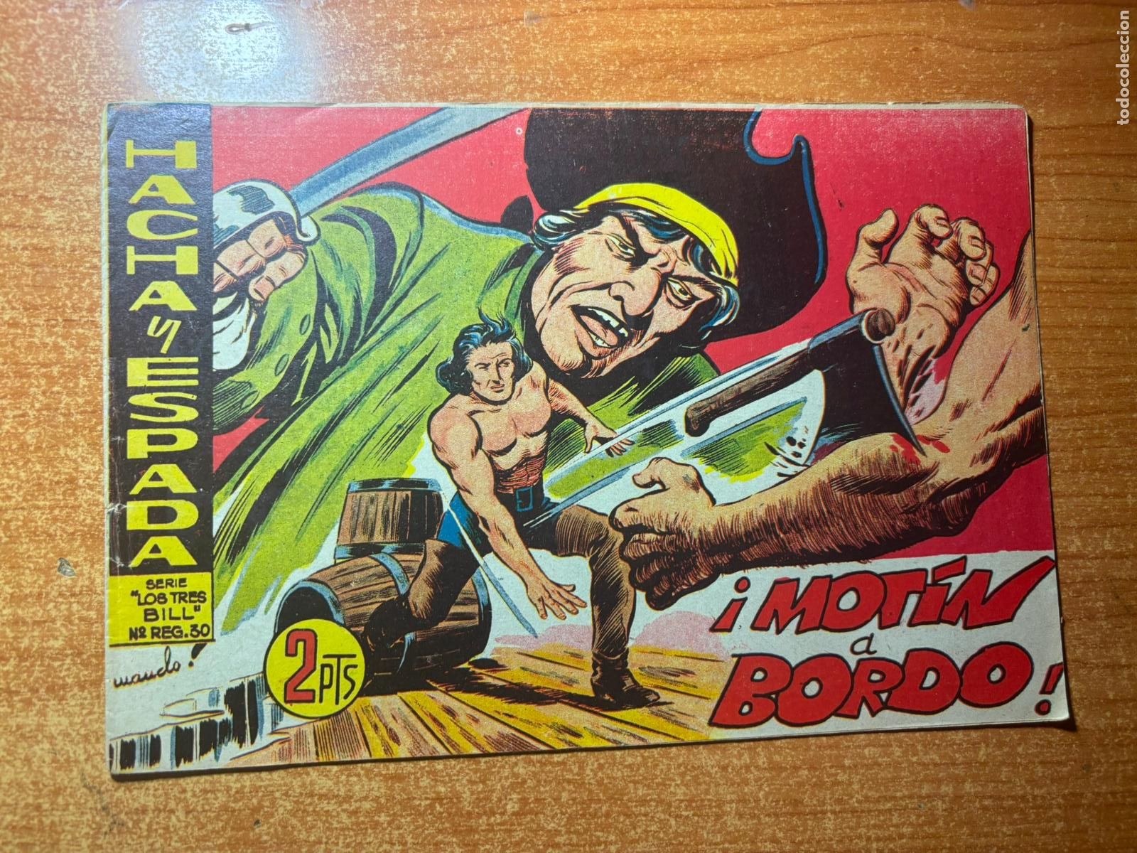 Tebeos: HACHA Y ESPADA N&ordm; 30 EDITORIAL MAGA ORIGINAL