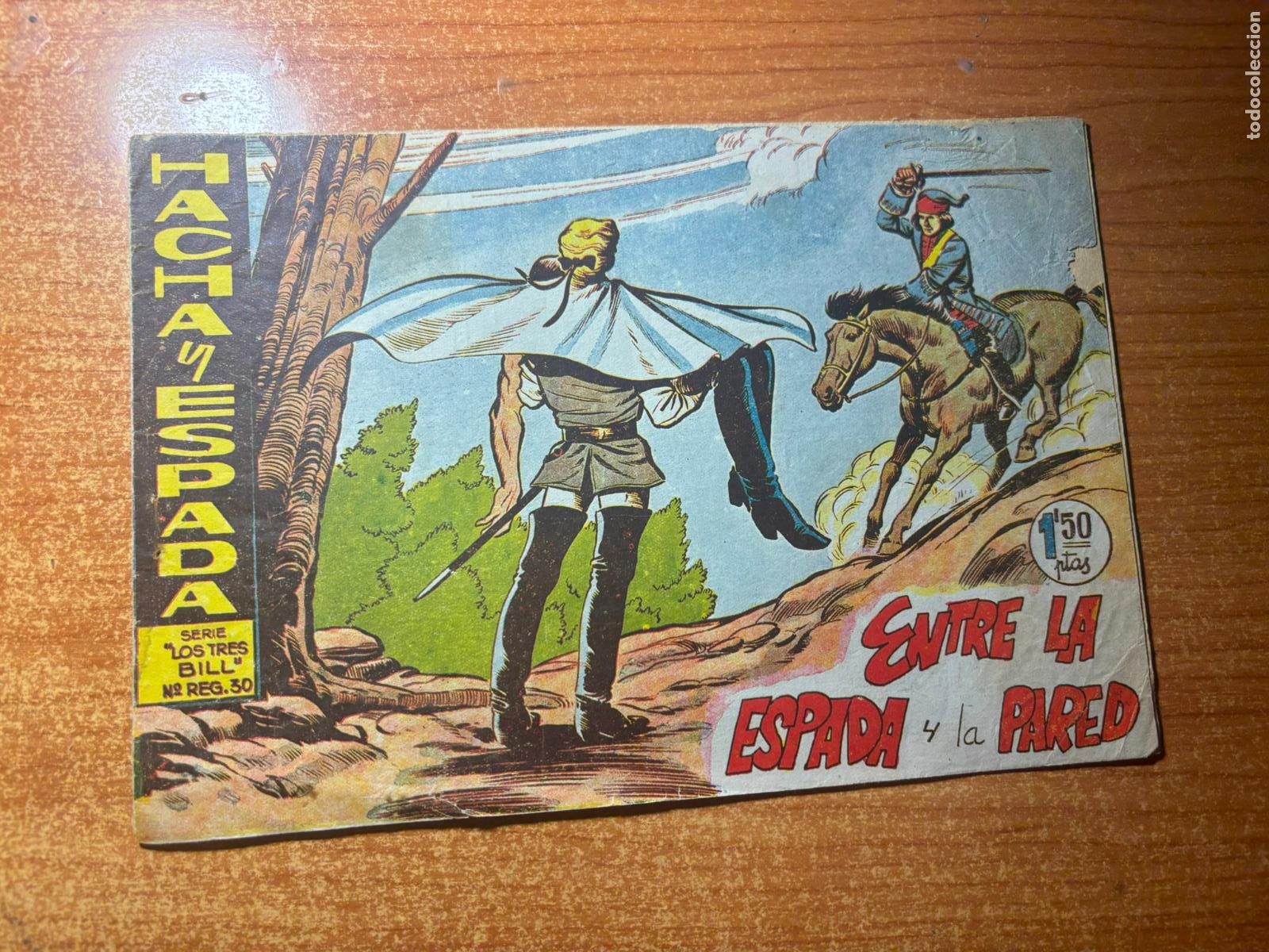 Tebeos: HACHA Y ESPADA N&ordm; 9 EDITORIAL MAGA ORIGINAL - Foto 1