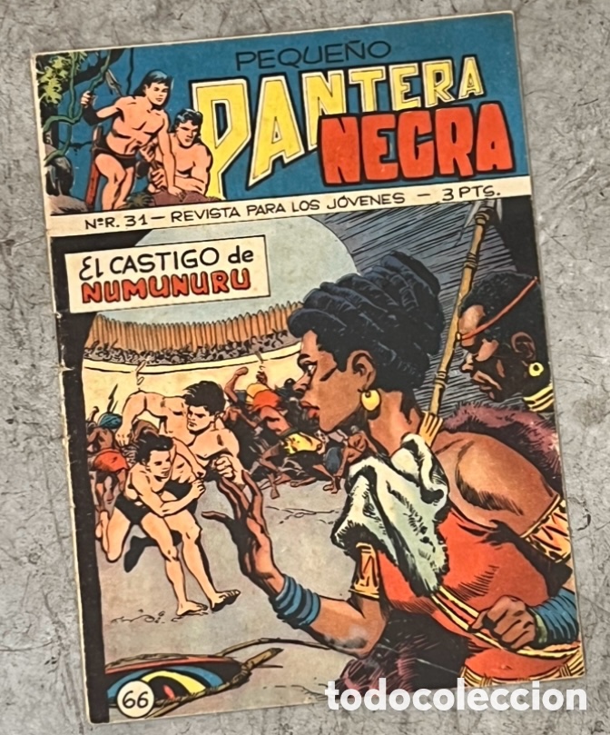 Tebeos: Revista / Comic. Peque&ntilde;o Pantera Negra, 66. Revista para los j&oacute;venes. A&ntilde;os 60.