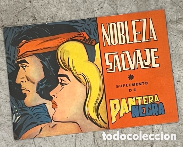 Tebeos: C&oacute;mic. Carpetilla. Nobleza Salvaje. Suplemento pantera Negra. A&ntilde;os 60.