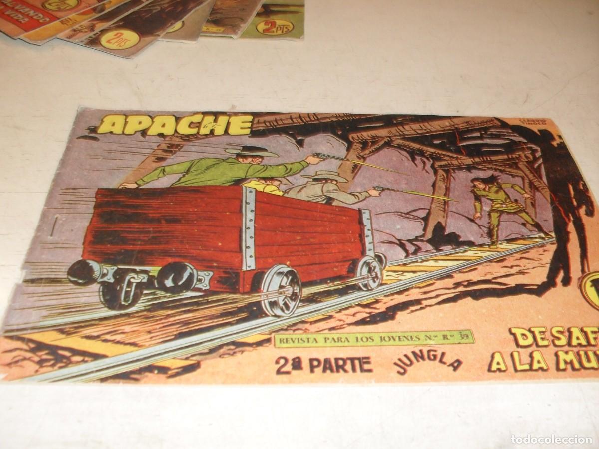 Tebeos: (ORIGINAL)APACHE 2&ordf; PARTE N&ordm; 65,DESAFIO A LA MUERTE,DE 76.MAGA,1960