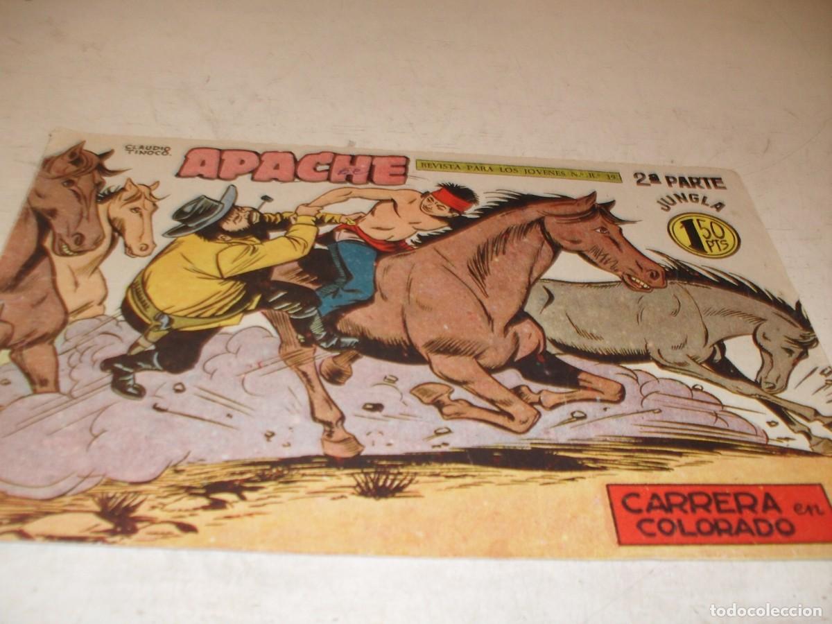 Tebeos: (ORIGINAL)APACHE 2&ordf; PARTE N&ordm; 62,CARRERA EN COLORADO,DE 76.MAGA,1960