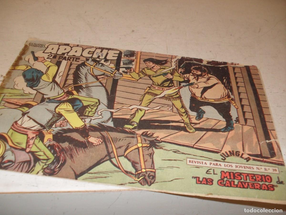 Tebeos: (ORIGINAL)APACHE 2&ordf; PARTE N&ordm; 58,EL MISTERIO DE LAS CALAVERAS,DE 76.MAGA,1960