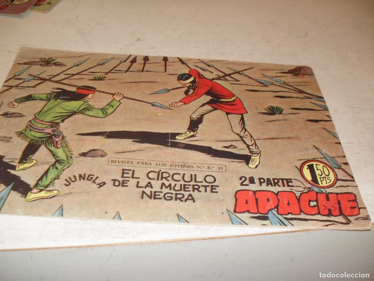 Tebeos: (ORIGINAL)APACHE 2&ordf; PARTE N&ordm; 55,EL CIRCULO DE LA MUERTE NEGRA,DE 76.MAGA,1960