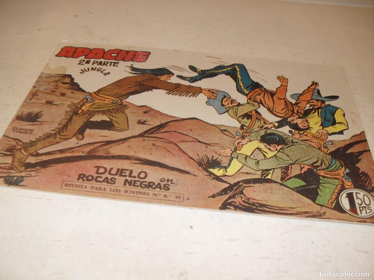 Tebeos: (ORIGINAL)APACHE 2&ordf; PARTE N&ordm; 46,DUELO EN ROCAS NEGRAS,DE 76.MAGA,1960