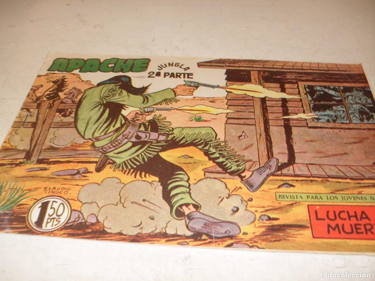 Tebeos: (ORIGINAL)APACHE 2&ordf; PARTE N&ordm; 43,LUCHA A MUERTE,DE 76.MAGA,1960
