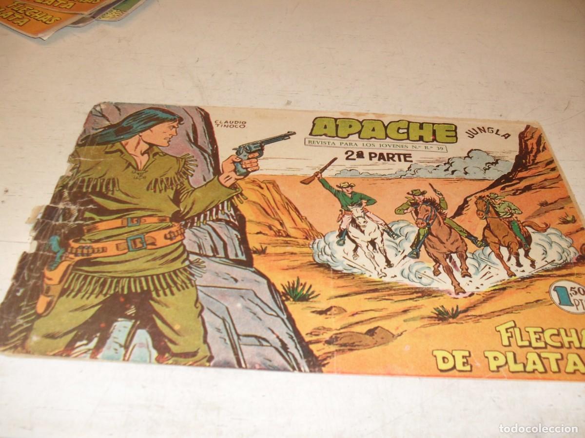 Tebeos: (ORIGINAL)APACHE 2&ordf; PARTE N&ordm; 37,FLECHAS DE PLATA,DE 76.MAGA,1960