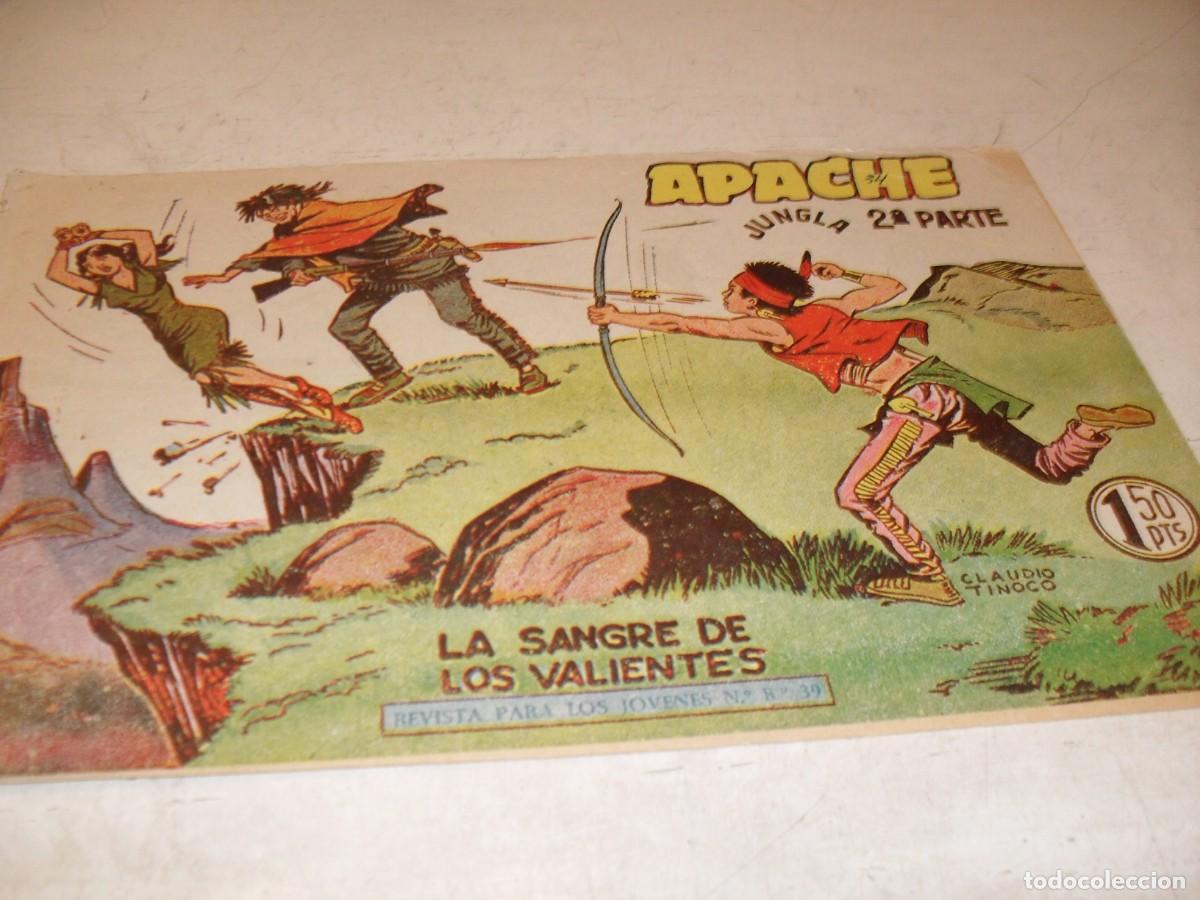 Tebeos: (ORIGINAL)APACHE 2&ordf; PARTE N&ordm; 34,LA SANGRE DE LOS VALIENTES,DE 76.MAGA,1960