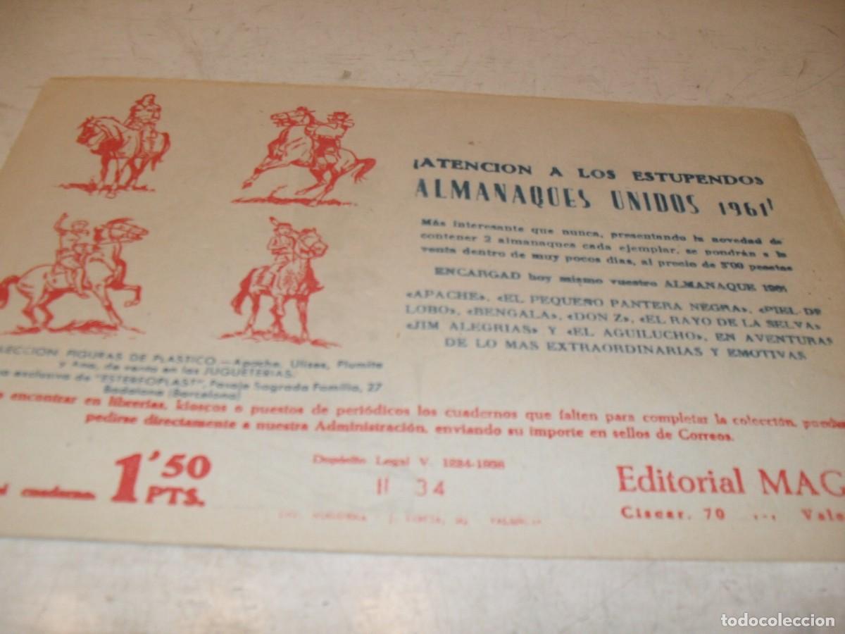 Tebeos: (ORIGINAL)APACHE 2&ordf; PARTE N&ordm; 34,LA SANGRE DE LOS VALIENTES,DE 76.MAGA,1960 - Foto 2