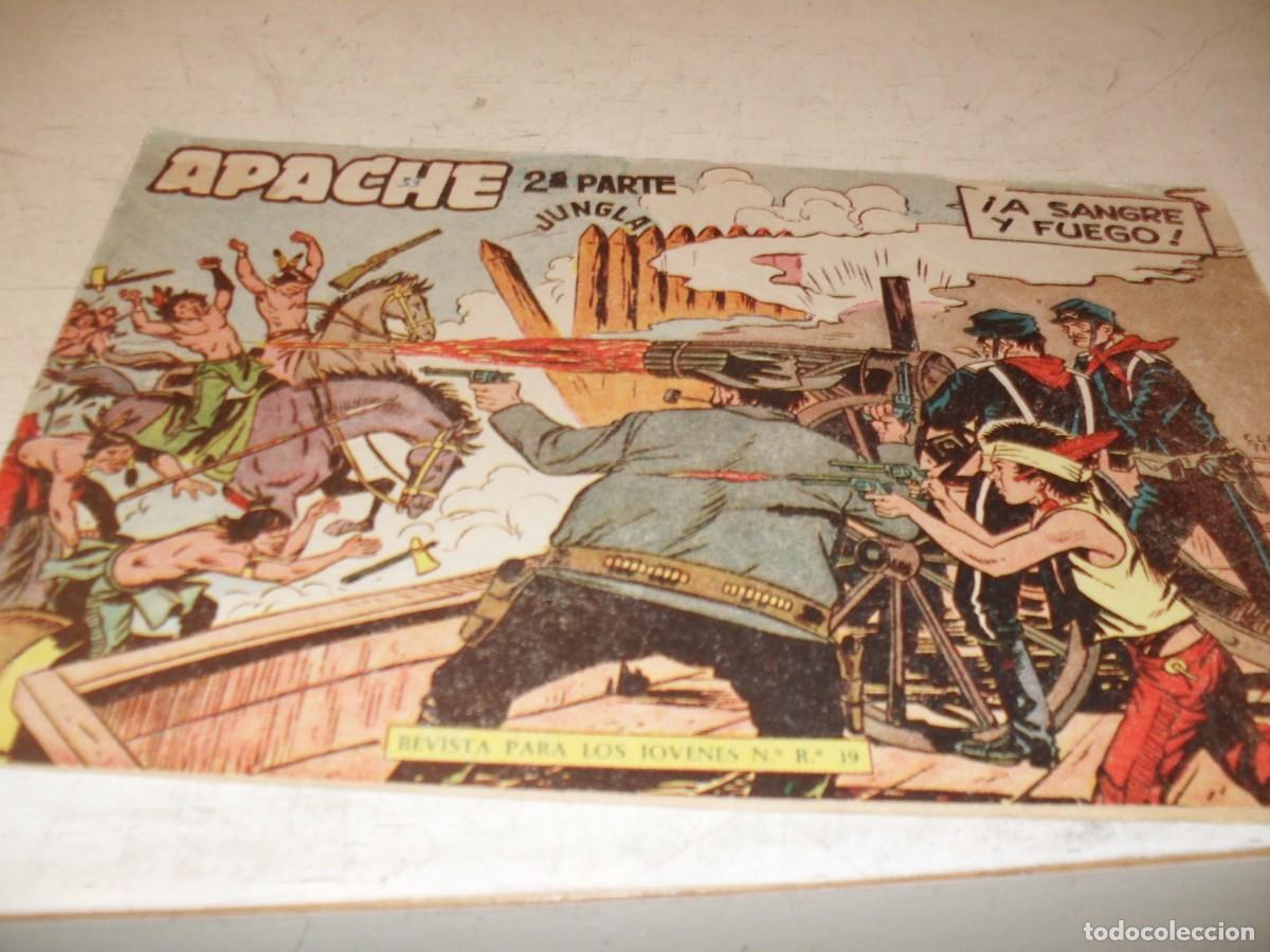 Tebeos: (ORIGINAL)APACHE 2&ordf; PARTE N&ordm; 33,A SANGRE Y FUEGO&iexcl;&iexcl;,DE 76.MAGA,1960