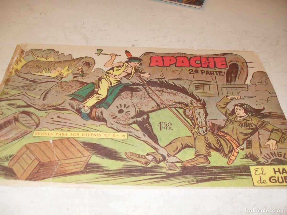 Tebeos: (ORIGINAL)APACHE 2&ordf; PARTE N&ordm; 21,EL HACHA DE GUERRA,DE 76.MAGA,1960