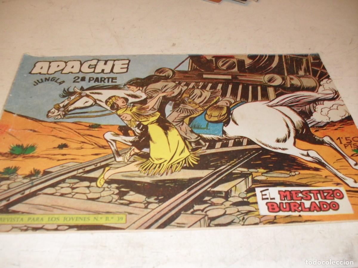 Tebeos: (ORIGINAL)APACHE 2&ordf; PARTE N&ordm; 15,EL MESTIZO BURLADO,DE 76.MAGA,1960