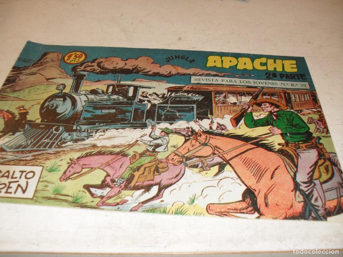 Tebeos: (ORIGINAL)APACHE 2&ordf; PARTE N&ordm; 13,ASALTO AL TREN,DE 76.MAGA,1960