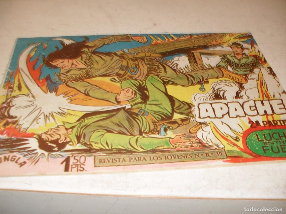 Tebeos: (ORIGINAL)APACHE 2&ordf; PARTE N&ordm; 4,PRIMEROS N&ordm;,LUCHA ENTRE EL FUEGO,DE 76.MAGA,1960