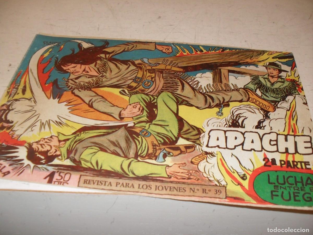 Tebeos: (ORIGINAL)APACHE 2&ordf; PARTE N&ordm; 4,PRIMEROS N&ordm;,LUCHA ENTRE EL FUEGO,DE 76.MAGA,1960