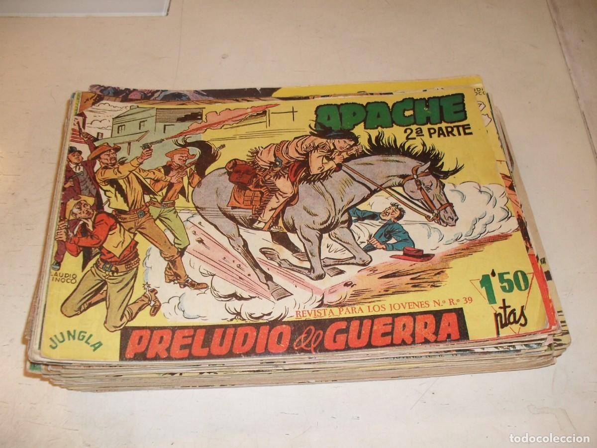 Tebeos: (ORIGINAL)APACHE 2&ordf; PARTE,COLECCION CASI CASI COMPLETA,FALTA EL ULTIMO N&ordm;,EL 76.MAGA,1960