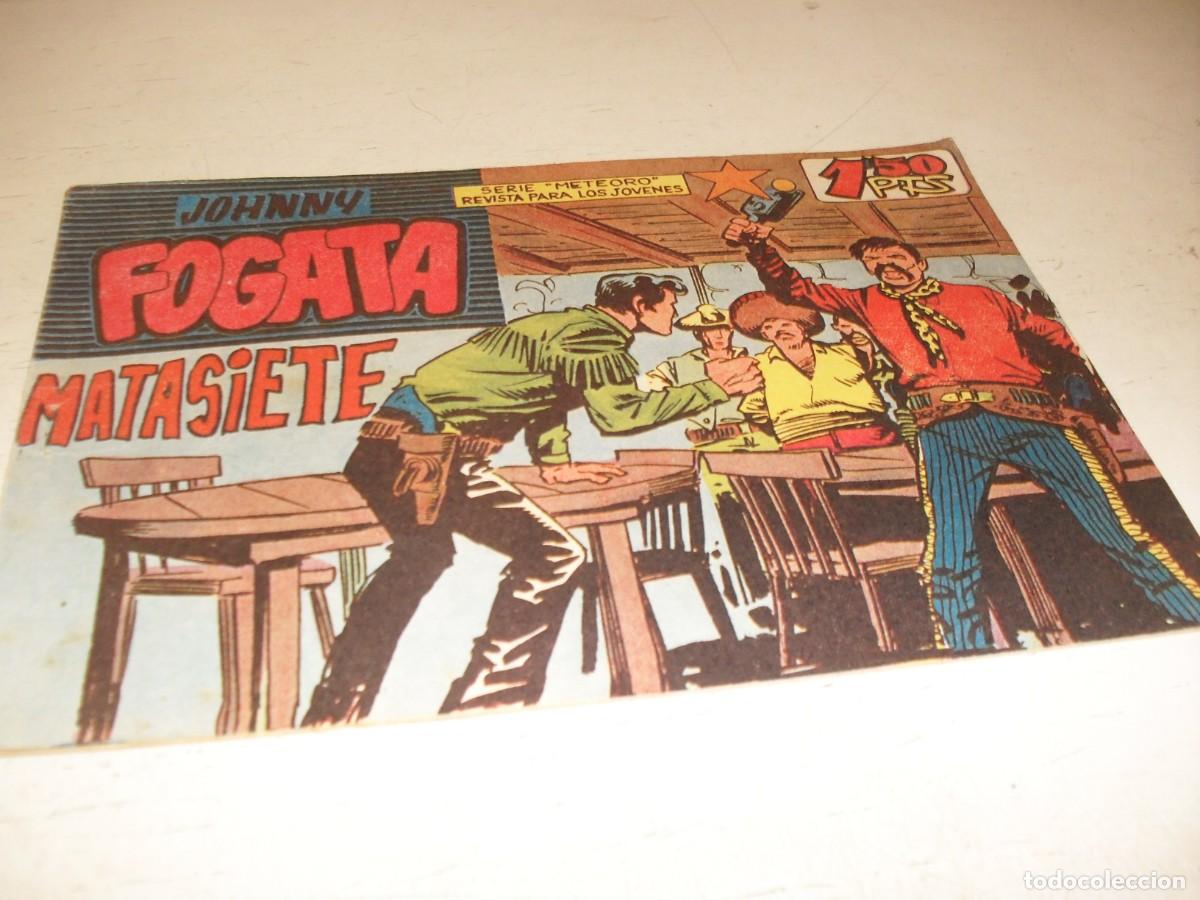 Tebeos: (ORIGINAL),JOHNNY FOGATA N&ordm; 18,MATASIETE,DE RAFAEL BOLUDA,MAGA,1960