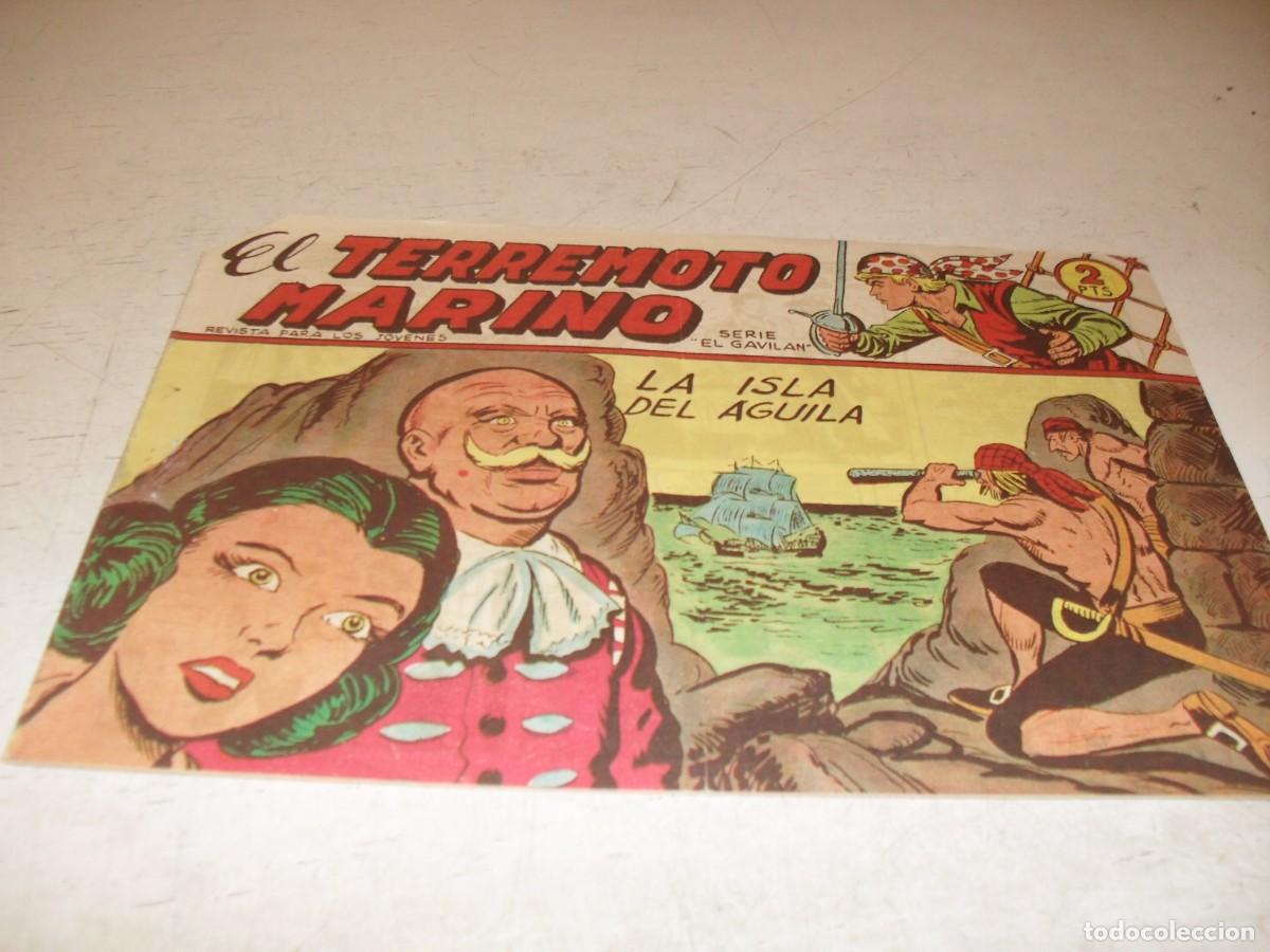 Tebeos: (ORIGINAL),EL TERREMOTO MARINO N&ordm; 29,LA ISLA DEL AGUILA,DE MANUEL GAGO,DE 48.MAGA,1963