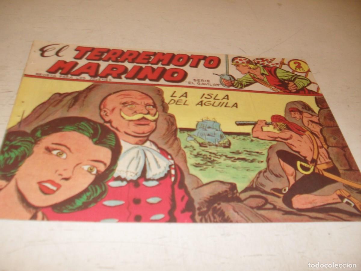 Tebeos: (ORIGINAL),EL TERREMOTO MARINO N&ordm; 29,LA ISLA DEL AGUILA,DE MANUEL GAGO,DE 48.MAGA,1963