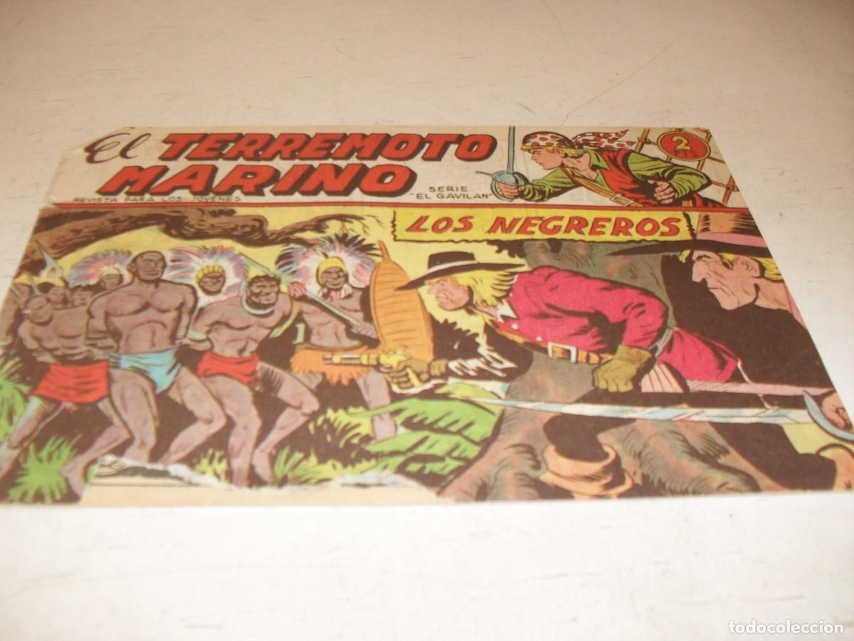 Tebeos: (ORIGINAL),EL TERREMOTO MARINO N&ordm; 21,LOS NEGREROS,DE MANUEL GAGO,DE 48.MAGA,1963