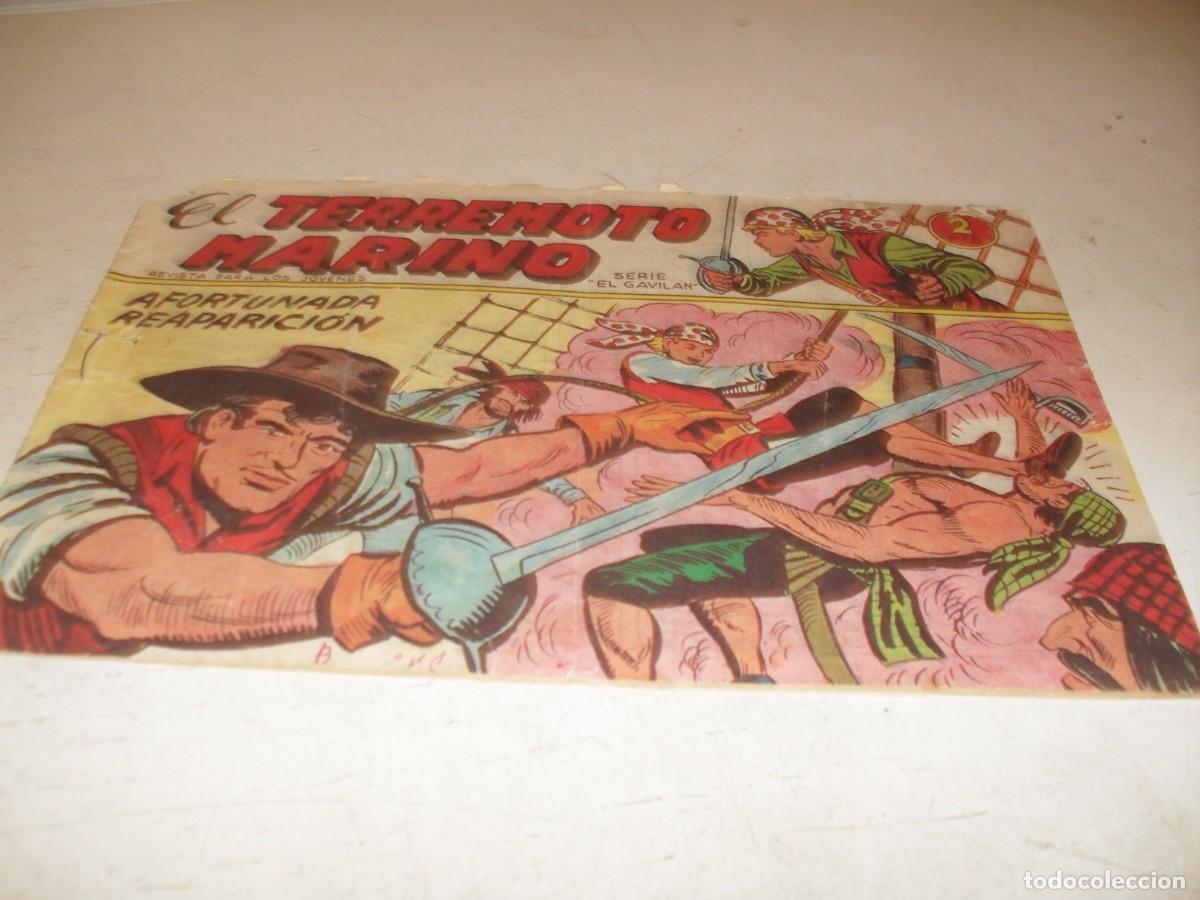 Tebeos: (ORIGINAL),EL TERREMOTO MARINO N&ordm; 19,AFORTUNADA REAPARICION,DE MANUEL GAGO,DE 48.MAGA,1963