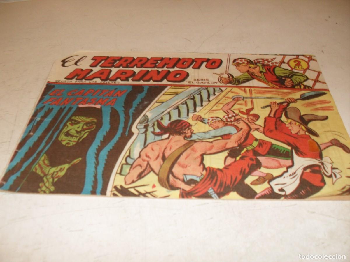 Tebeos: (ORIGINAL),EL TERREMOTO MARINO N&ordm; 14,EL CAPITAN FANTASMA,DE MANUEL GAGO,DE 48.MAGA,1963