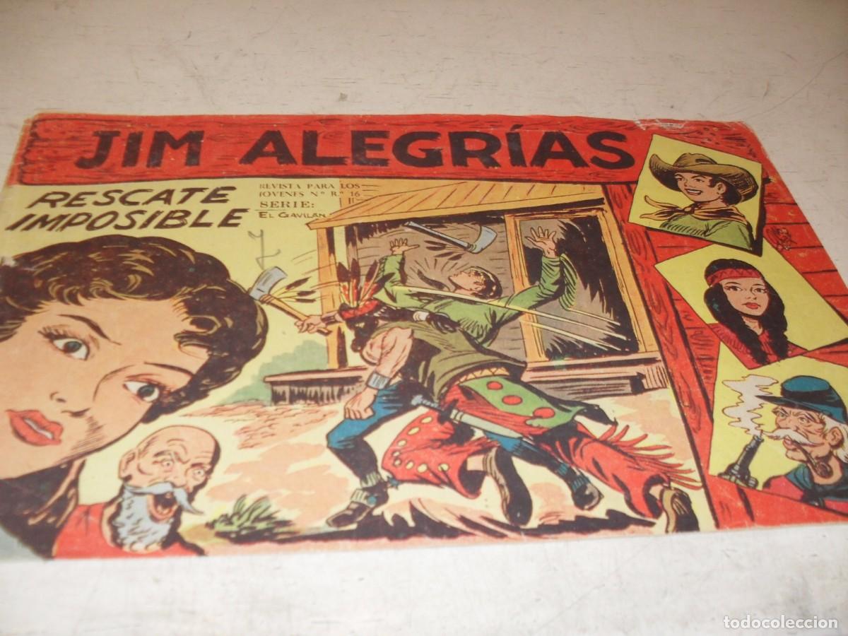 Tebeos: (ORIGINAL),JIM ALEGRIAS N&ordm; 41,RESCATE IMPOSIBLE,DE MANUEL GAGO,DE 69.MAGA,1960