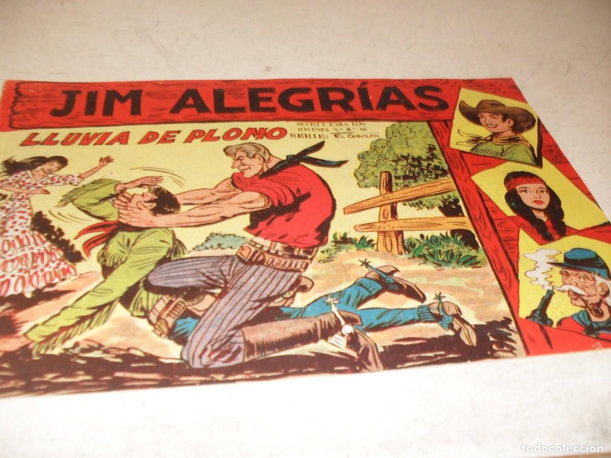 Tebeos: (ORIGINAL),JIM ALEGRIAS N&ordm; 39,LLUVIA DE PLOMO,DE MANUEL GAGO,DE 69.MAGA,1960