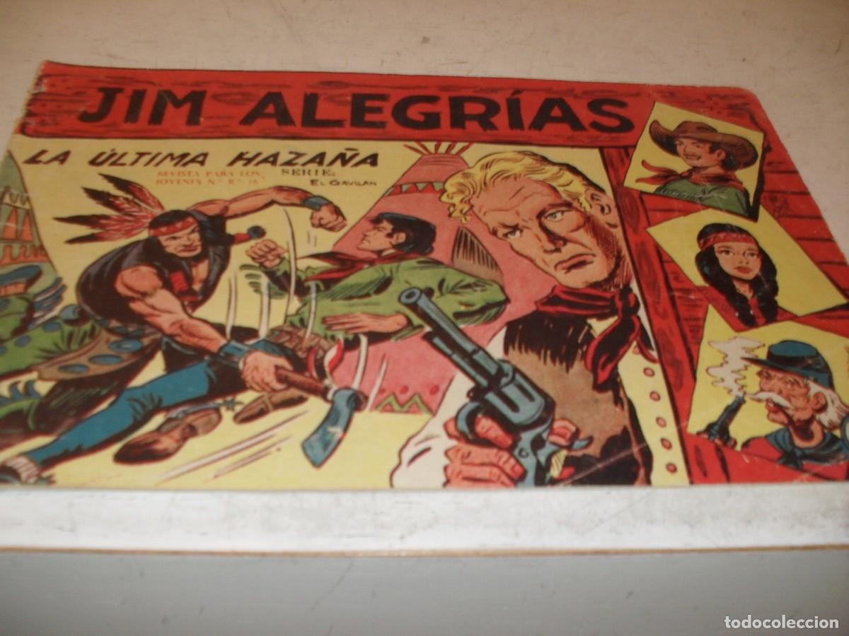 Tebeos: (ORIGINAL),JIM ALEGRIAS N&ordm; 38,LA ULTIMA HAZA&Ntilde;A,DE MANUEL GAGO,DE 69.MAGA,1960