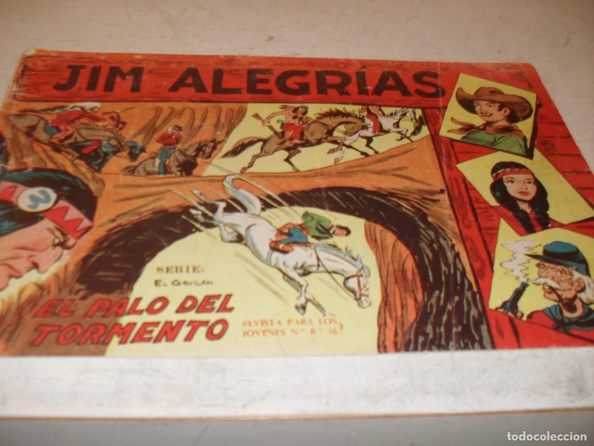 Tebeos: (ORIGINAL),JIM ALEGRIAS N&ordm; 37,EL PALO DEL TORMENTO,DE MANUEL GAGO,DE 69.MAGA,1960