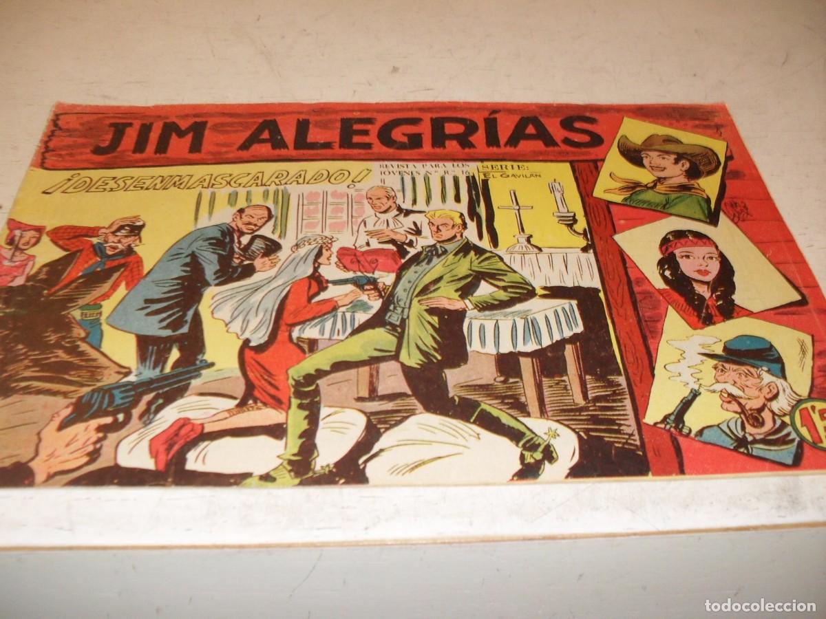 Tebeos: (ORIGINAL),JIM ALEGRIAS N&ordm; 34,DESENMASCARADO&iexcl;&iexcl;,DE MANUEL GAGO,DE 69.MAGA,1960