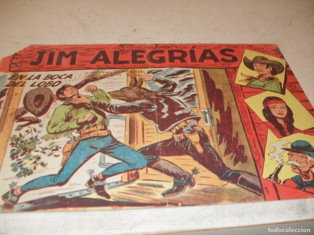 Tebeos: (ORIGINAL),JIM ALEGRIAS N&ordm; 31,EN LA BOCA DEL LOBO,DE MANUEL GAGO,DE 69.MAGA,1960