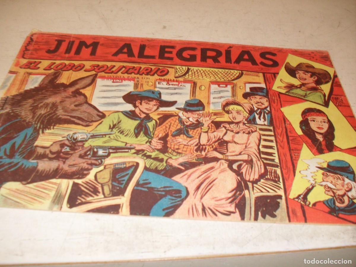 Tebeos: (ORIGINAL),JIM ALEGRIAS N&ordm; 30,EL LOBO SOLITARIO,DE MANUEL GAGO,DE 69.MAGA,1960