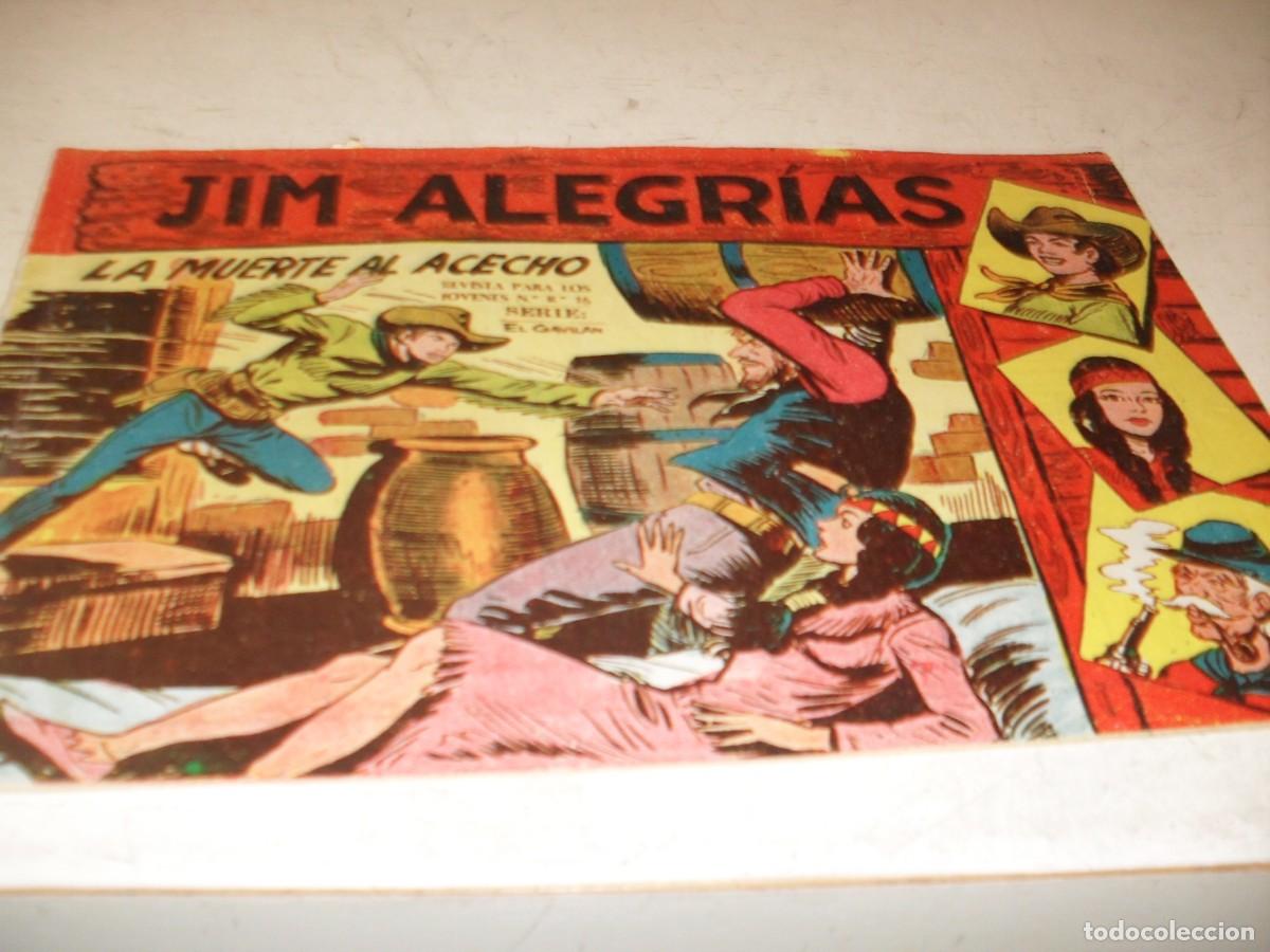Tebeos: (ORIGINAL),JIM ALEGRIAS N&ordm; 23,LA MUERTE AL ACECHO,DE MANUEL GAGO,DE 69.MAGA,1960