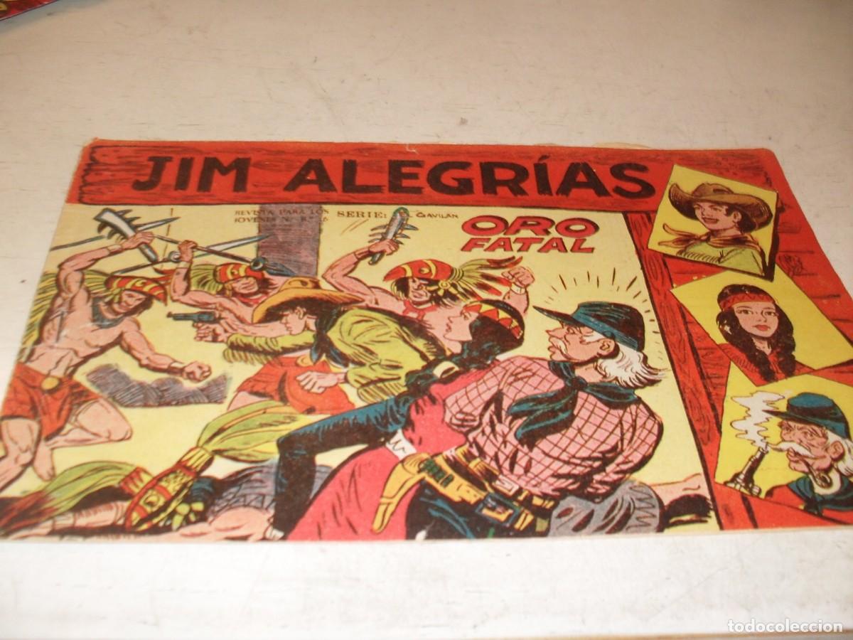 Tebeos: (ORIGINAL),JIM ALEGRIAS N&ordm; 22,ORO FATAL,DE MANUEL GAGO,DE 69.MAGA,1960