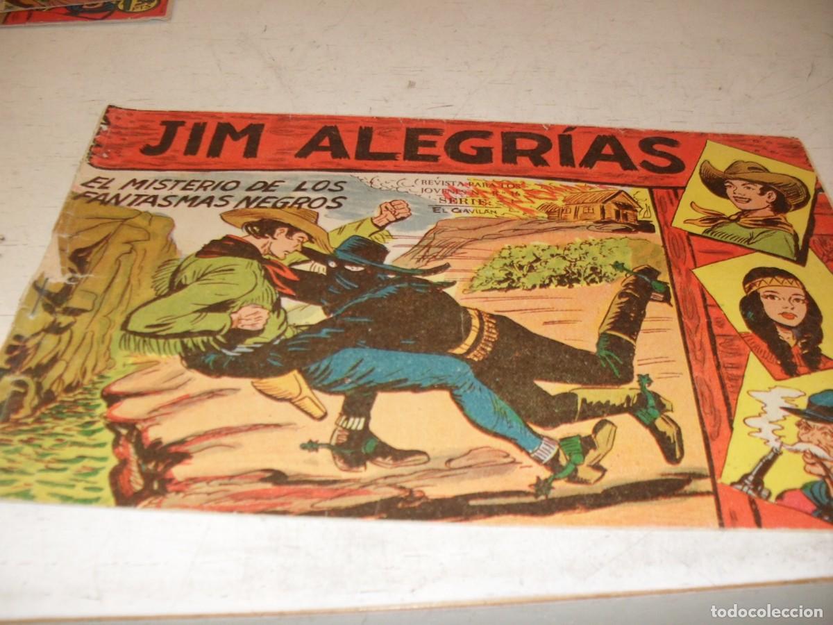 Tebeos: (ORIGINAL),JIM ALEGRIAS N&ordm; 15,EL MISTERIO DE LOS FANTASMAS NEGROS,DE MANUEL GAGO,DE 69.MAGA,1960