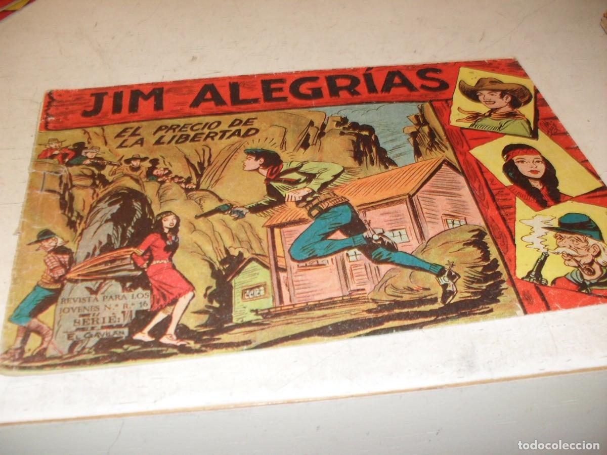 Tebeos: (ORIGINAL),JIM ALEGRIAS N&ordm; 13,EL PRECIO DE LA LIBERTAD,DE MANUEL GAGO,DE 69.MAGA,1960