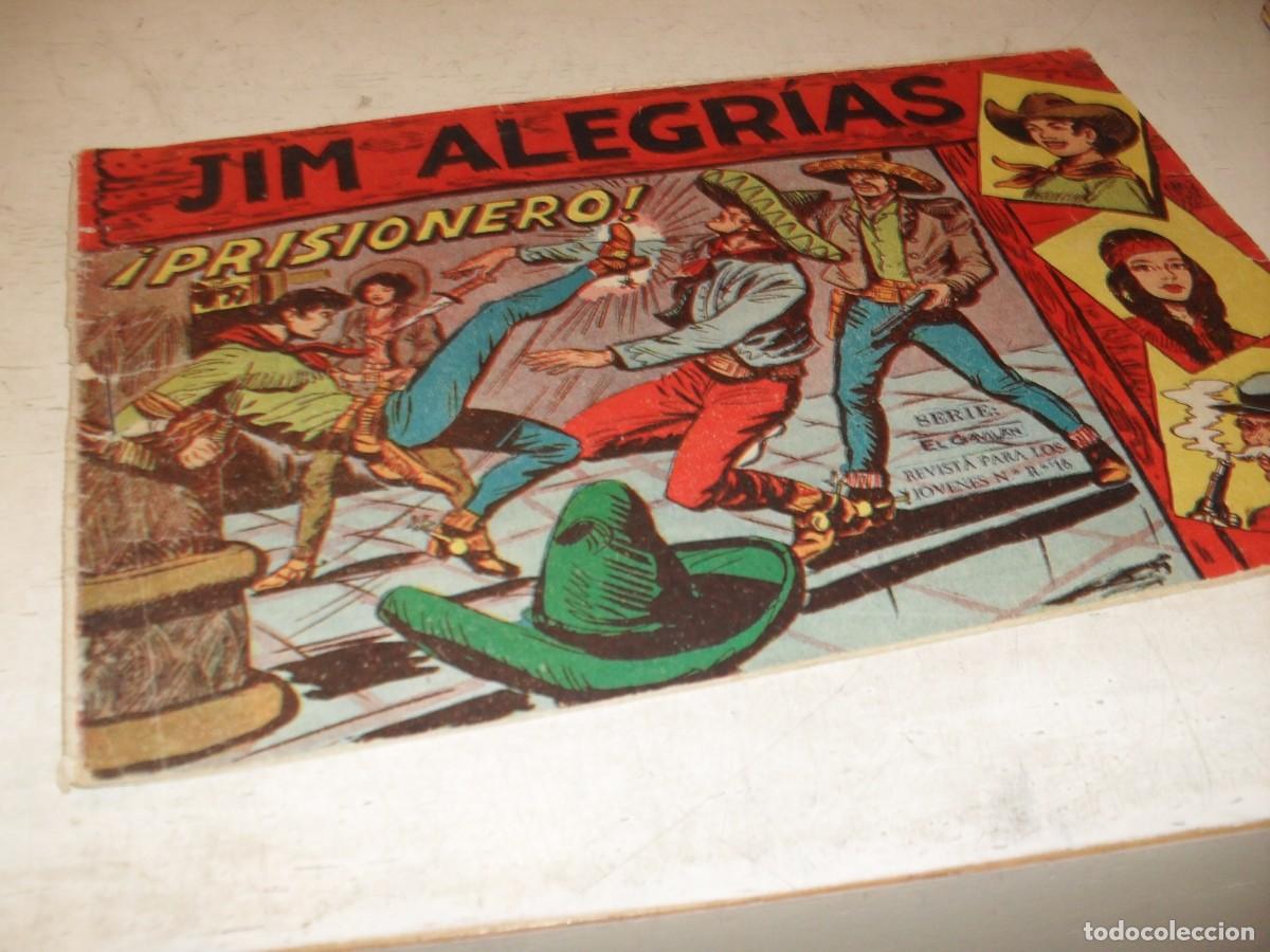 Tebeos: (ORIGINAL),JIM ALEGRIAS N&ordm; 10,PRISIONERO&iexcl;&iexcl;,DE MANUEL GAGO,DE 69.MAGA,1960