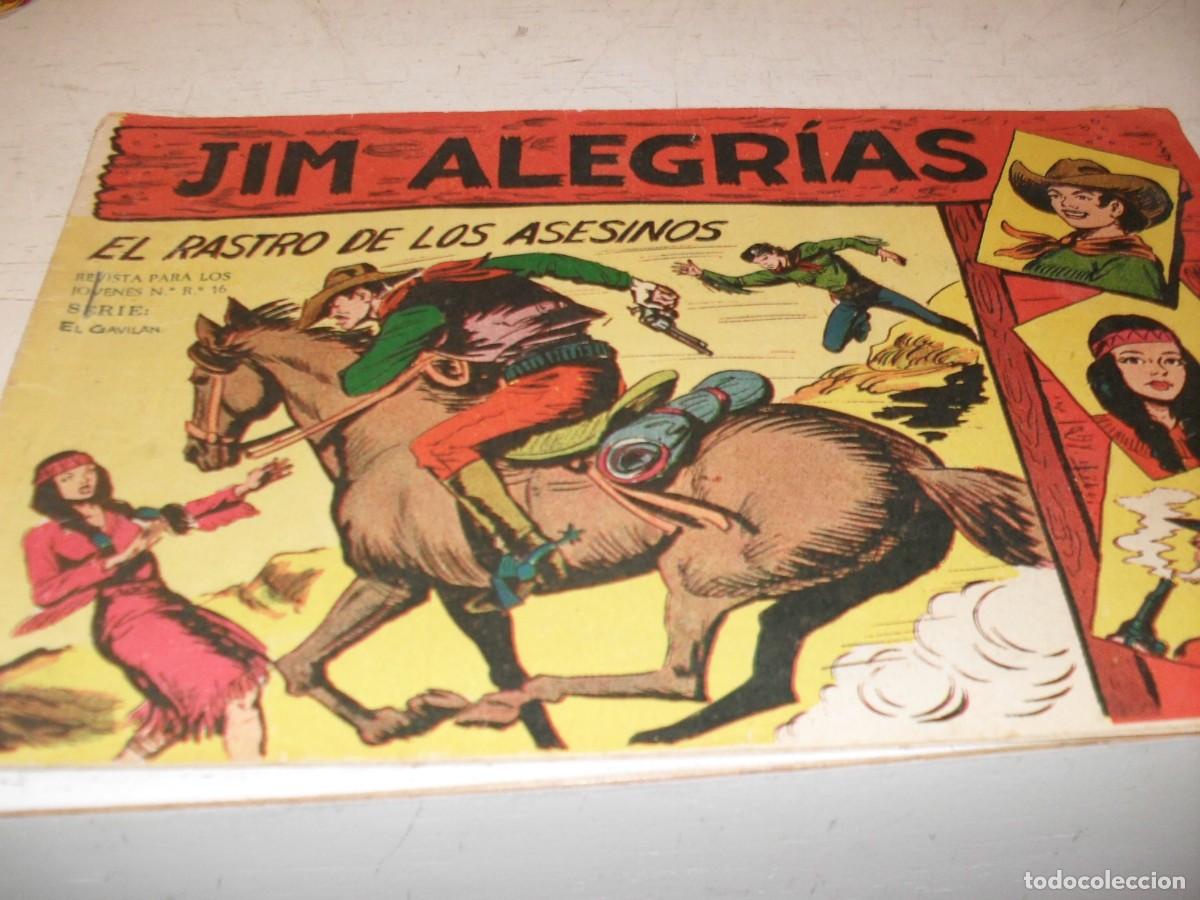 Tebeos: (ORIGINAL),JIM ALEGRIAS N&ordm; 7,EL RASTRO DE LOS ASESINOS,DE MANUEL GAGO,DE 69.MAGA,1960