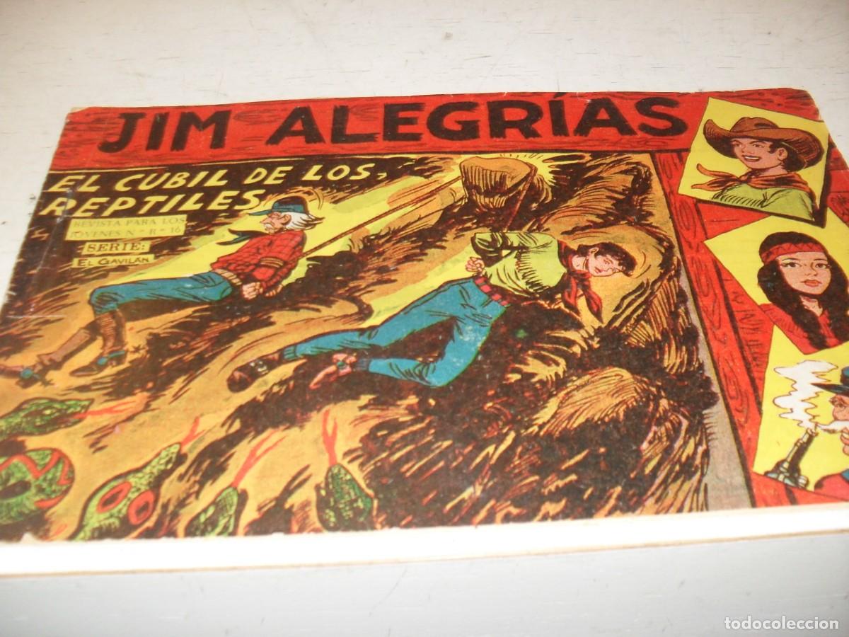 Tebeos: (ORIGINAL),JIM ALEGRIAS N&ordm; 5,PRIMEROS N&ordm;,EL CUBIL DE LOS REPTILES,DE MANUEL GAGO,DE 69.MAGA,1960