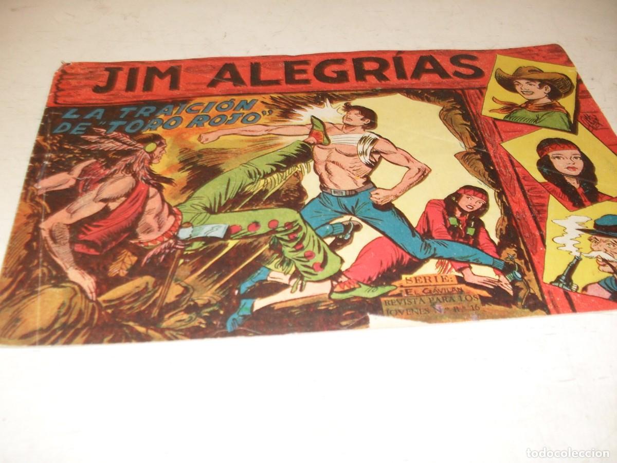 Tebeos: (ORIGINAL),JIM ALEGRIAS N&ordm; 3,PRIMEROS N&ordm;,LA TRAICION DE TORO ROJO,DE MANUEL GAGO,DE 69.MAGA,1960