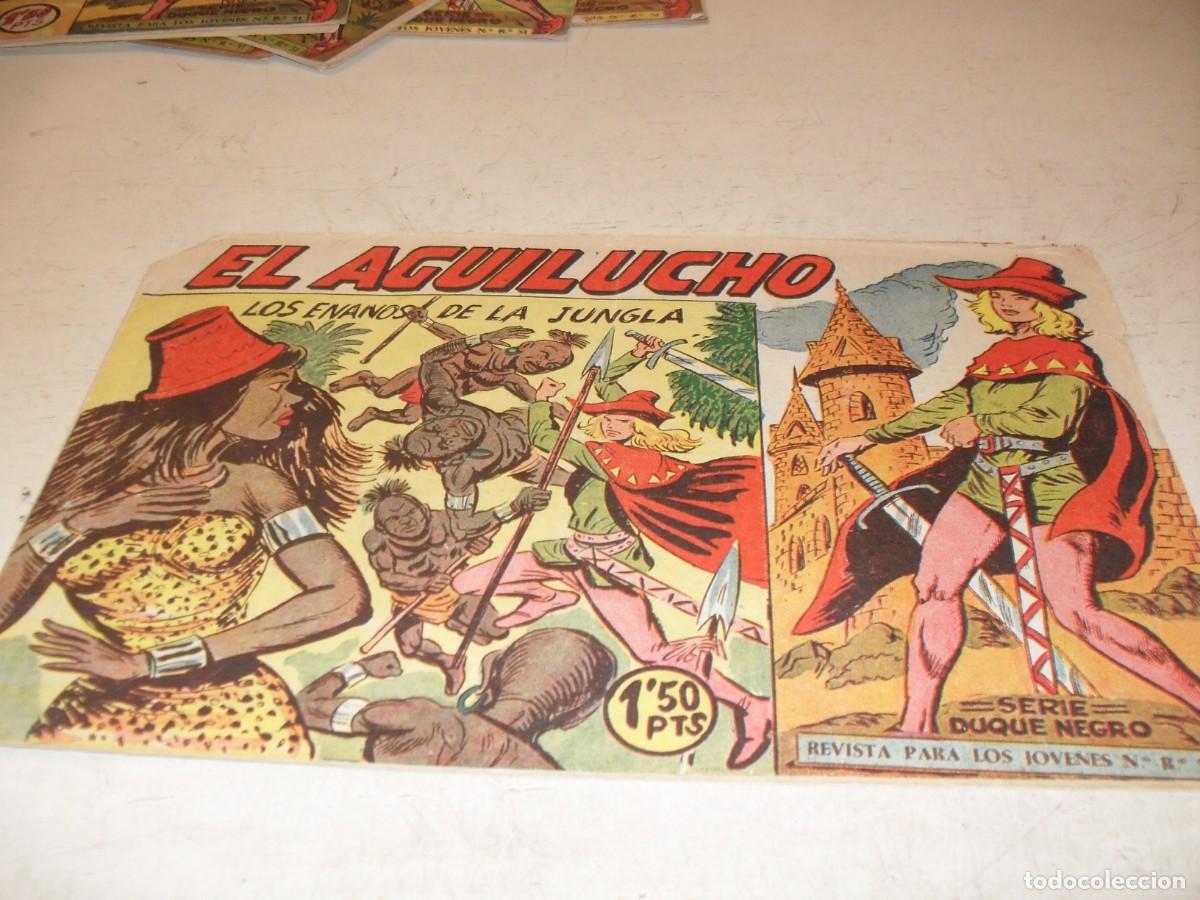 Tebeos: (ORIGINAL),EL AGUILUCHO N&ordm; 53,LOS ENANOS DE LA JUNGLA,DE 68,DE MANUEL GAGO.MAGA,1959