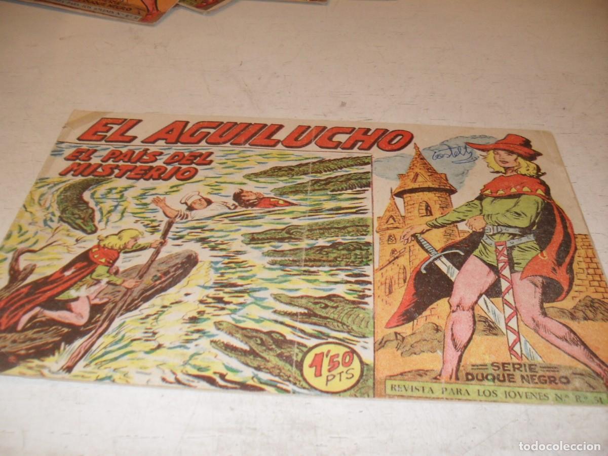 Tebeos: (ORIGINAL),EL AGUILUCHO N&ordm; 52,EL PAIS DEL MISTERIO,DE 68,DE MANUEL GAGO.MAGA,1959