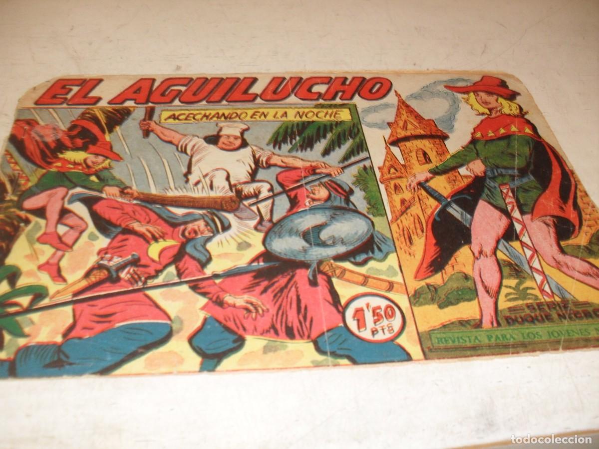 Tebeos: (ORIGINAL),EL AGUILUCHO N&ordm; 46,ACECHANDO EN LA NOCHE,DE 68,,DE MANUEL GAGO.MAGA,1959