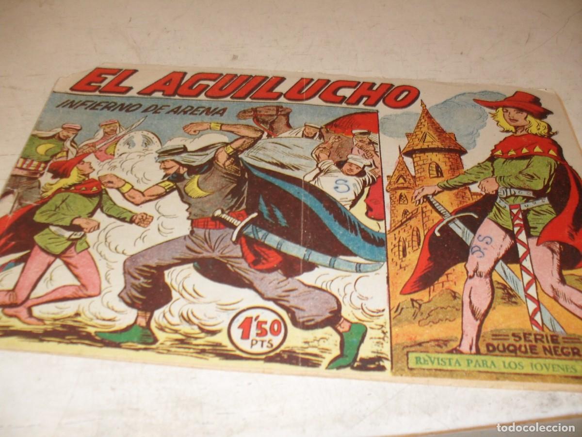 Tebeos: (ORIGINAL),EL AGUILUCHO N&ordm; 44,INFIERNO DE ARENA,DE 68,,DE MANUEL GAGO.MAGA,1959