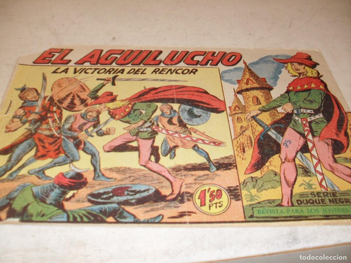Tebeos: (ORIGINAL),EL AGUILUCHO N&ordm; 40,LA VICTORIA DEL RENCOR,DE 68,,DE MANUEL GAGO.MAGA,1959